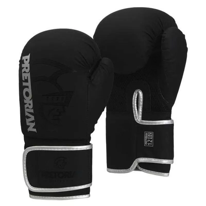 CONJUNTO BOXE/MUAY THAI FIRST FX2 - Preto e prata