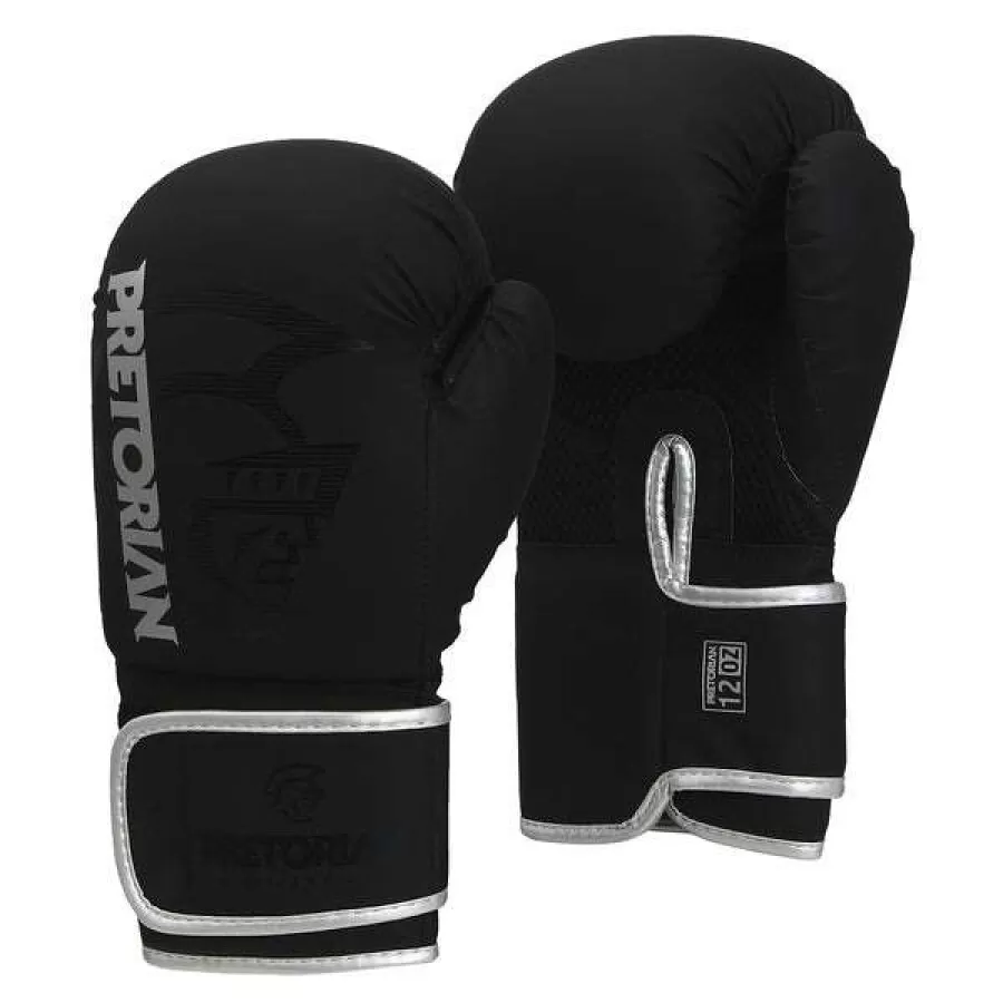 CONJUNTO BOXE/MUAY THAI FIRST FX2  Preto e prata