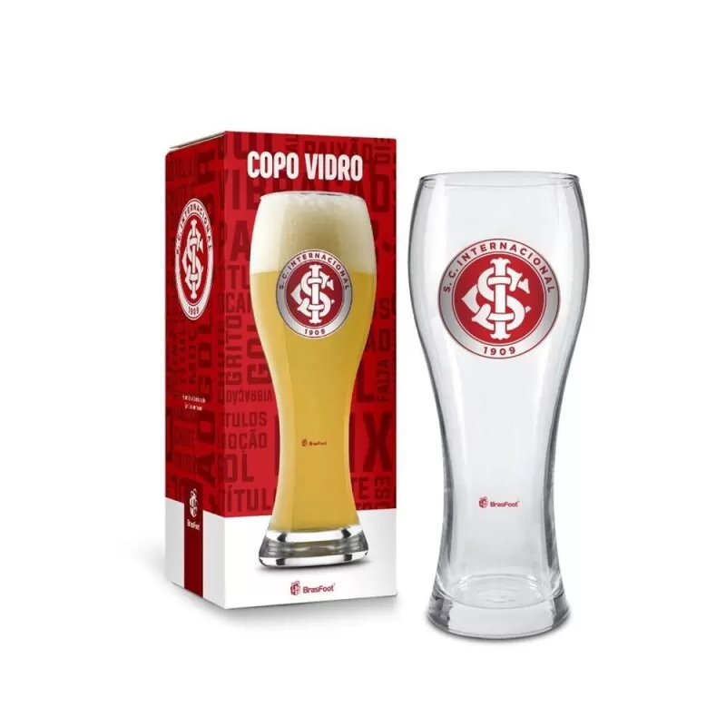 COPO INTER 680ML JOINVILLE - Branco e vermelho