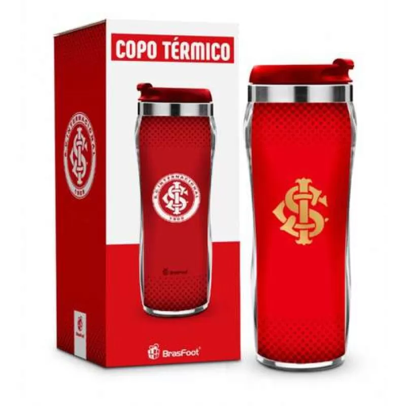 COPO INTER TIMES NEW PLAST. INOX - Vermelho e branco