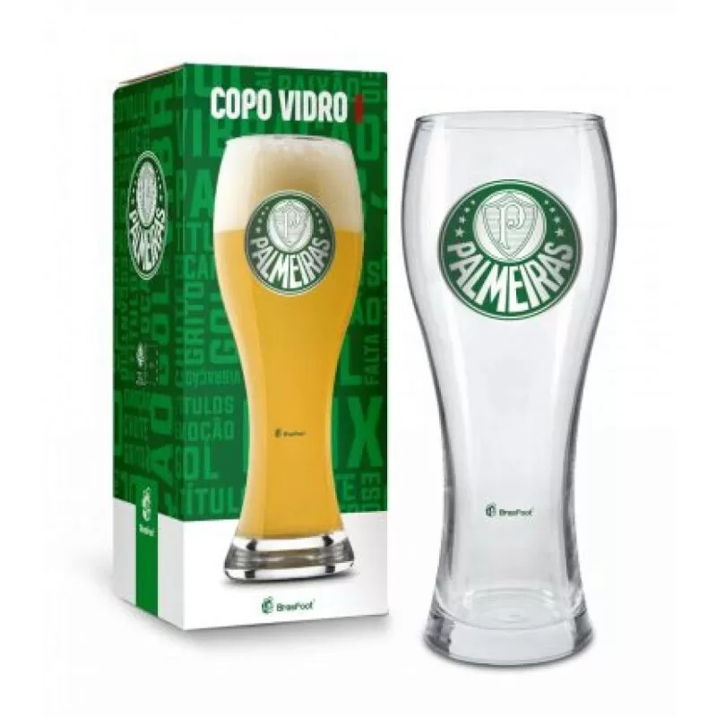 COPO PALMEIRAS 680ML JOINVILLE - Verde e branco