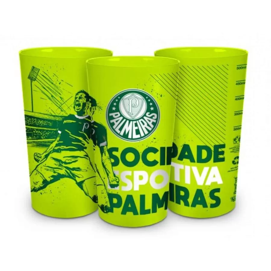 COPO PLÁSTICO 500ML  PALMEIRAS  Diversos