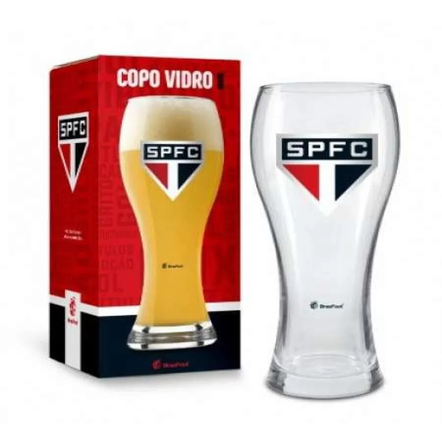 COPO SÃO PAULO 680ML JOINVILLE  Branco vermelho e preto