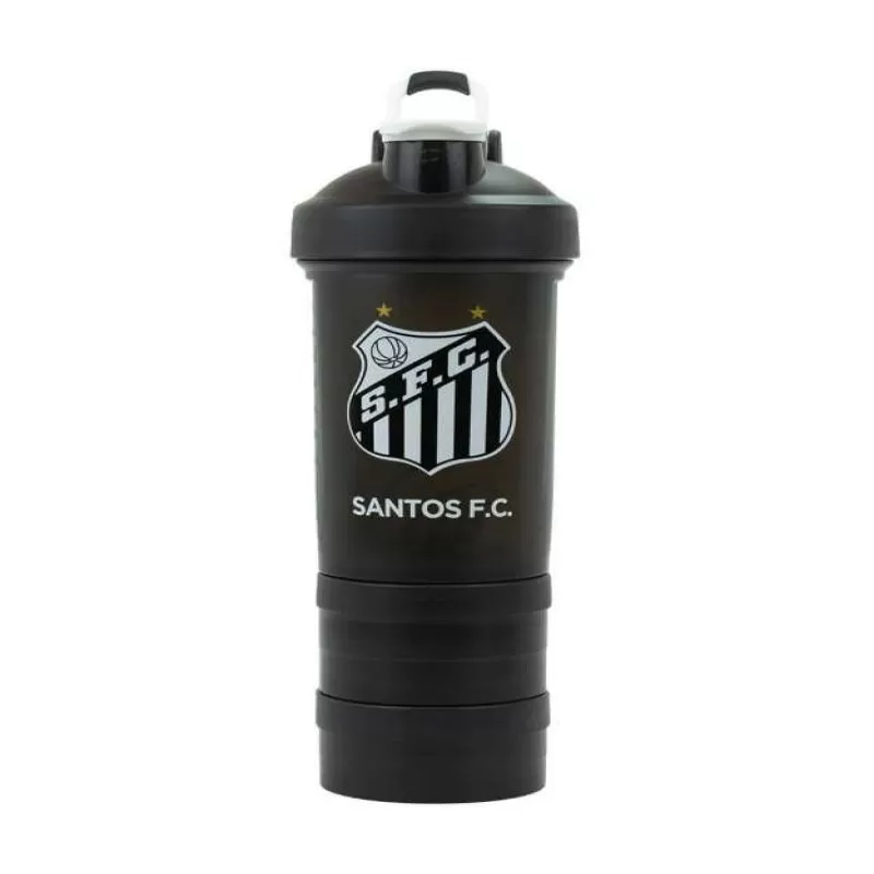 GARRAFA SHAKEIRA MOLA 2 COMPARTIMENTOS 500 ML SANTOS - Ndf