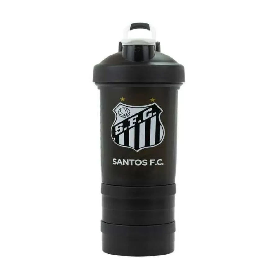 GARRAFA SHAKEIRA MOLA 2 COMPARTIMENTOS 500 ML SANTOS  Ndf