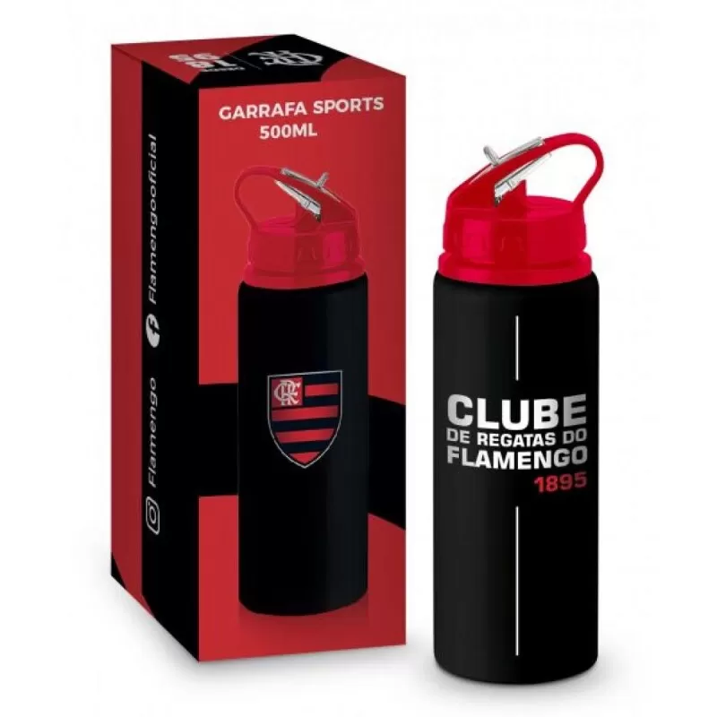 GARRAFA SPORTS 500ML ALUMÍNIO TIMES - FLAMENGO - Diversos