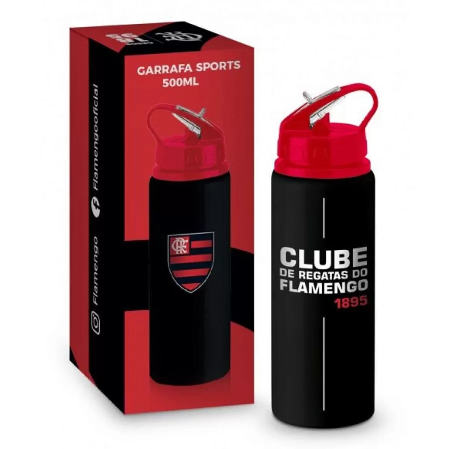 GARRAFA SPORTS 500ML ALUMÍNIO TIMES  FLAMENGO  Diversos