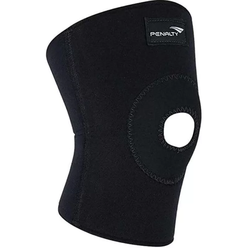 JOELHEIRA PENALTY NEOPRENE COM SUPORTE PARA RÓTULA - Preto