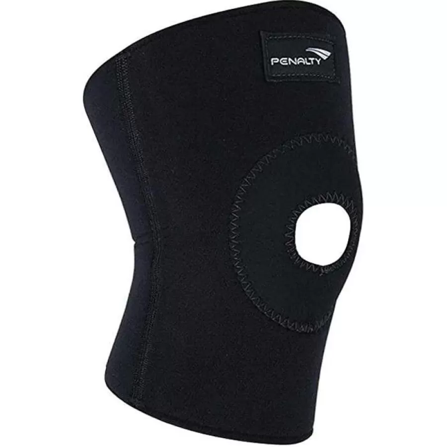 JOELHEIRA PENALTY NEOPRENE COM SUPORTE PARA RÓTULA  Preto