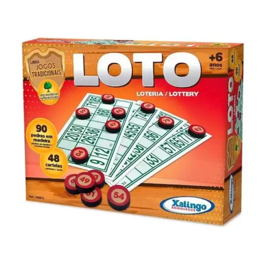 JOGO LOTO 48 CARTÕES XALINGO  Ndf