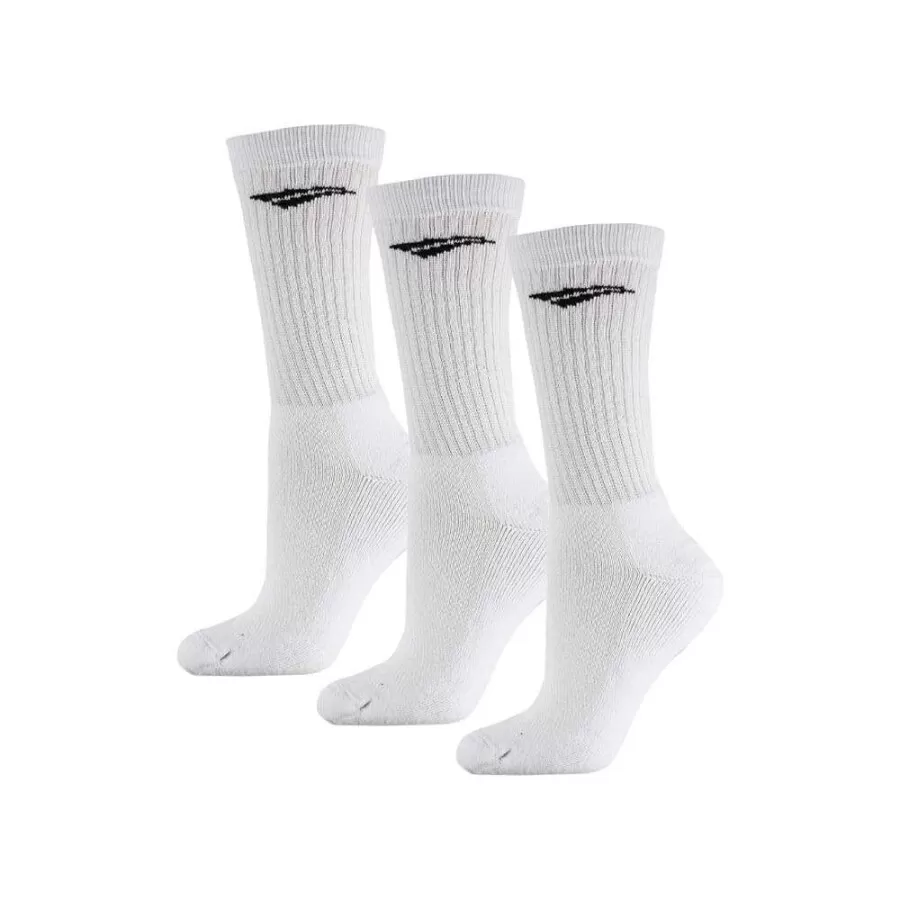 KIT 3 PARES MEIA ESPORTIVA PENALTY CANO ALTO  Branco