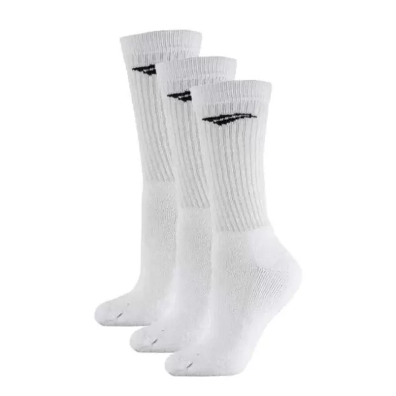 KIT 3 PARES MEIA ESPORTIVA PENALTY CANO ALTO ECOKNIT - Branco