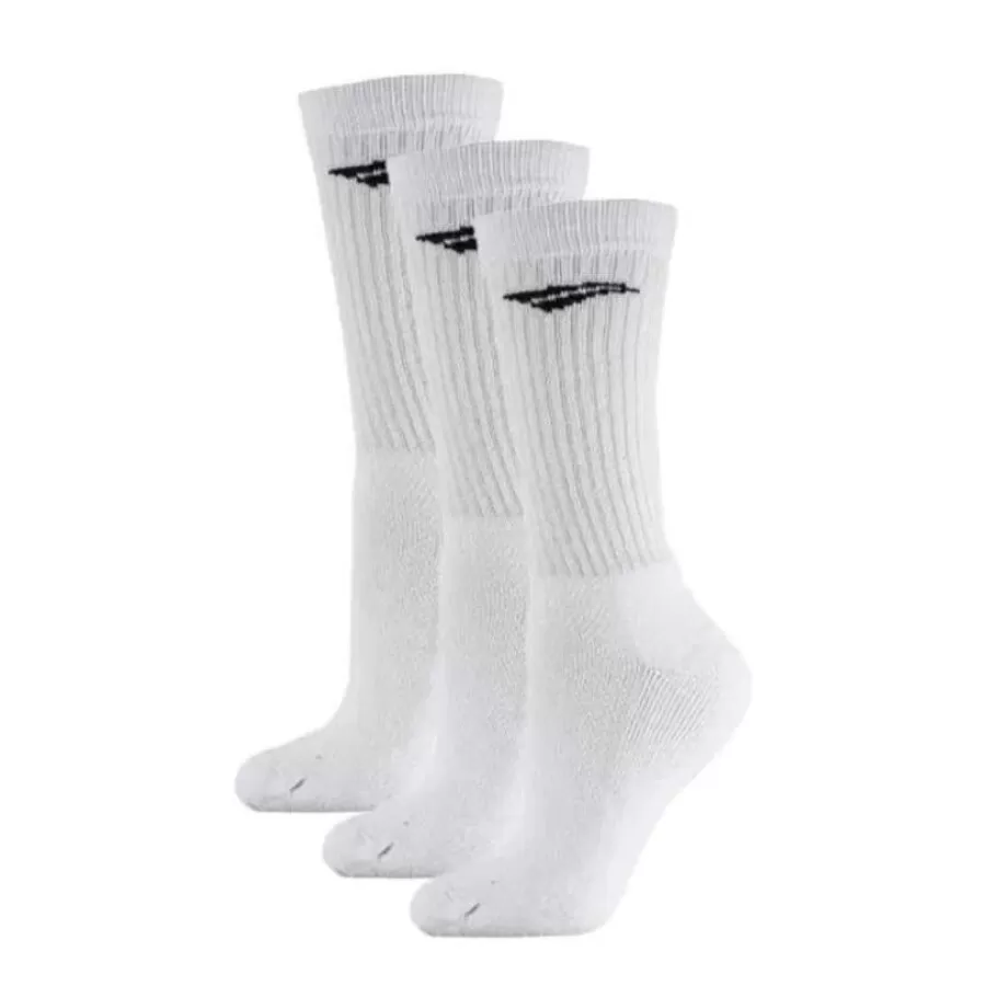 KIT 3 PARES MEIA ESPORTIVA PENALTY CANO ALTO ECOKNIT  Branco