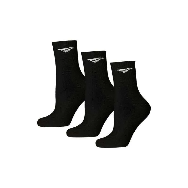 KIT 3 PARES MEIA ESPORTIVA PENALTY CANO MÉDIO 39-44 - Preto