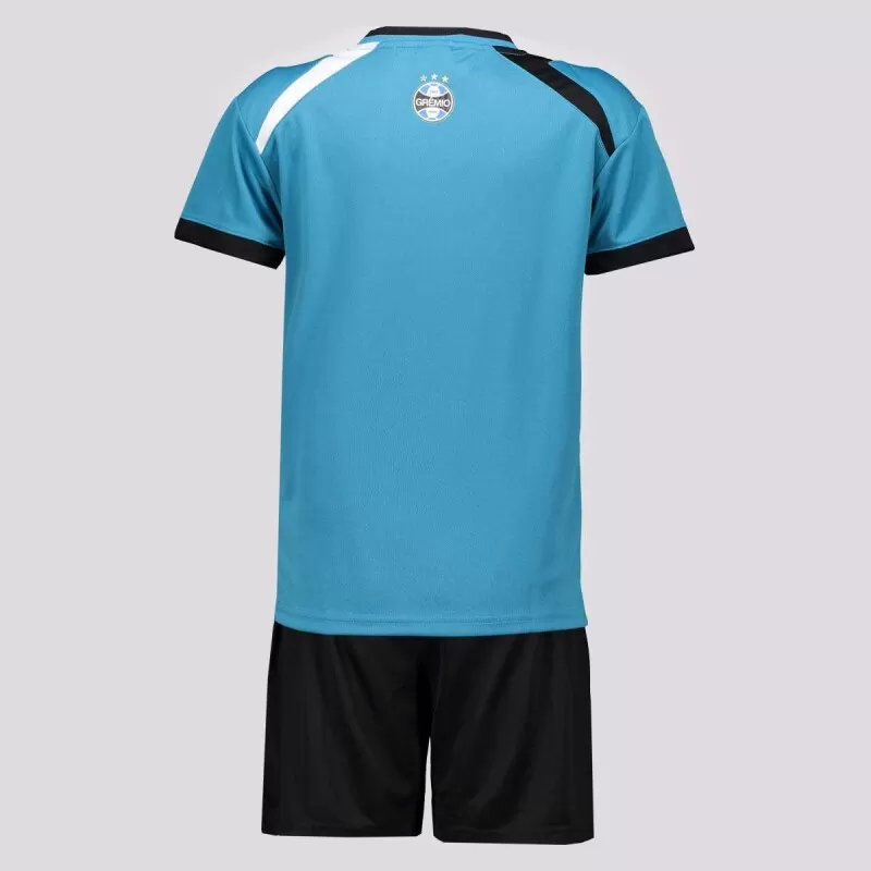 KIT TRIANGLE GREMIO INFANTIL - Azul branco e preto