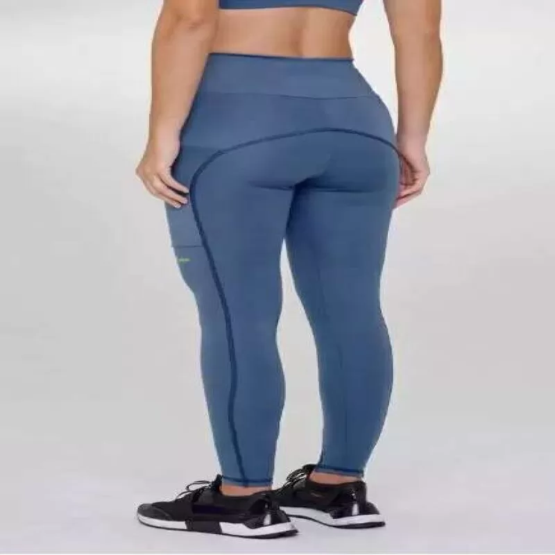 LEGGING ESSENTIAL RUN STAMINA - Azul