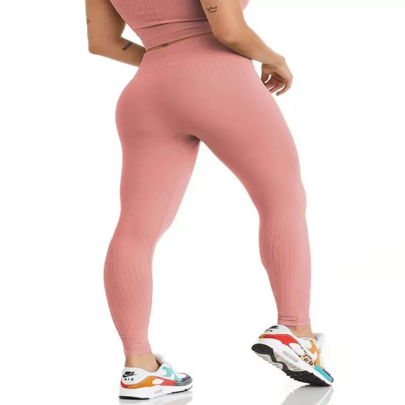 LEGGING SEAMLESS BRAID - Rosa