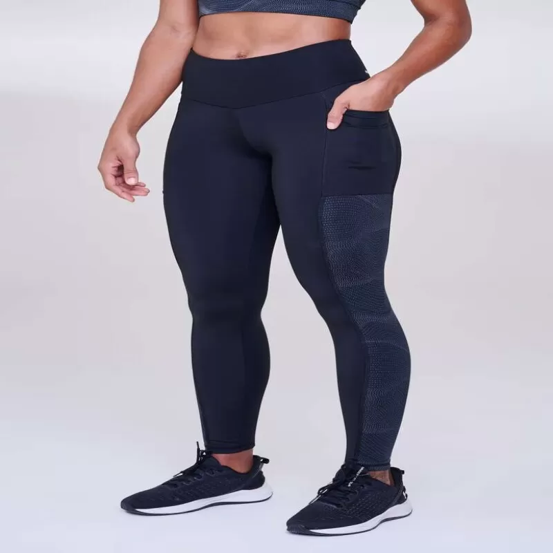 LEGGING SIGNATURE SAMBRA REFLECT - Preto