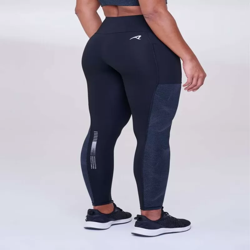 LEGGING SIGNATURE SAMBRA REFLECT - Preto