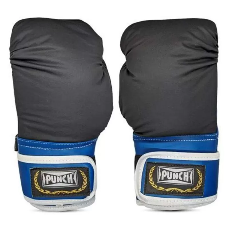 LUVA DE BOXE PUNCH HOME - Preto e azul