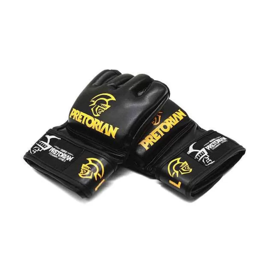 LUVA MMA PRETORIAN ELITE TRAINING  Preto e amarelo