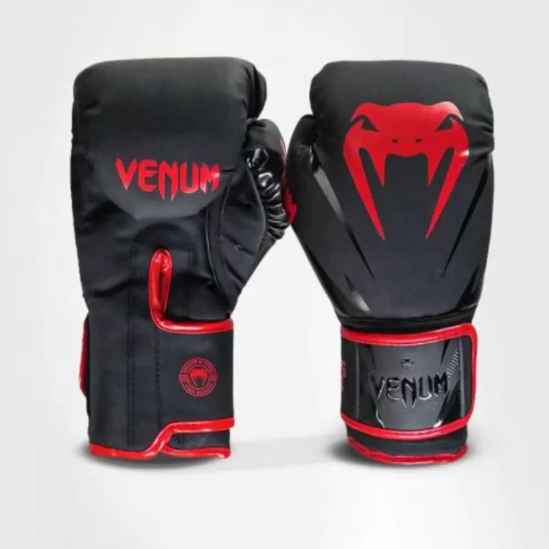 LUVA VENUM IMPACT EVO 2.0 - Preto e vermelho