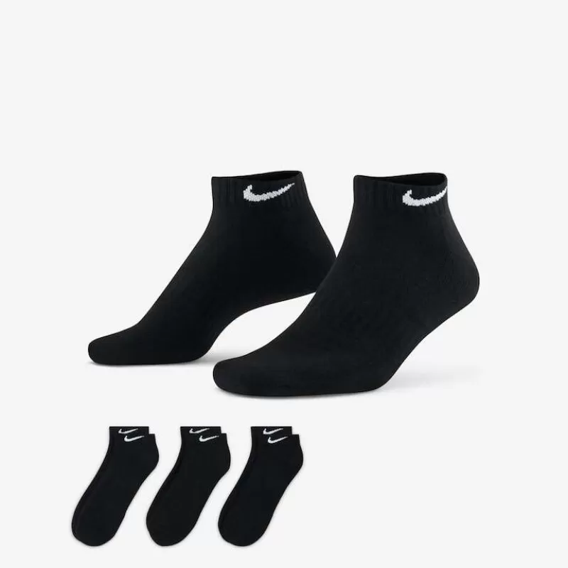 MEIA NIKE EVERYDAY CUSHION 3 PARES - Preto