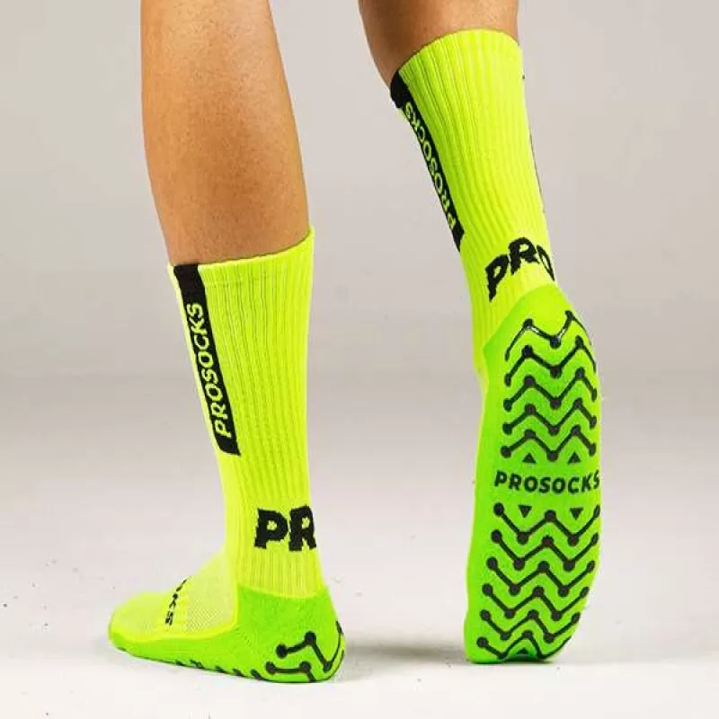 MEIA PROSOCKS ULTRAGRIP INFANTIL - Verde fluorescente