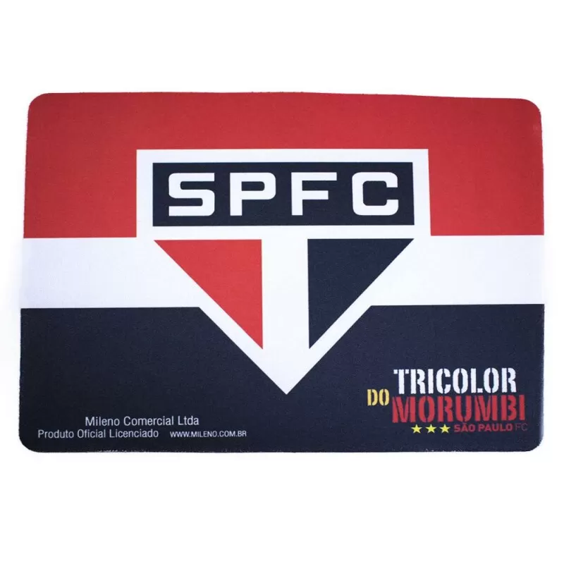 MOUSE PAD SPFC - Vermelho branco e preto