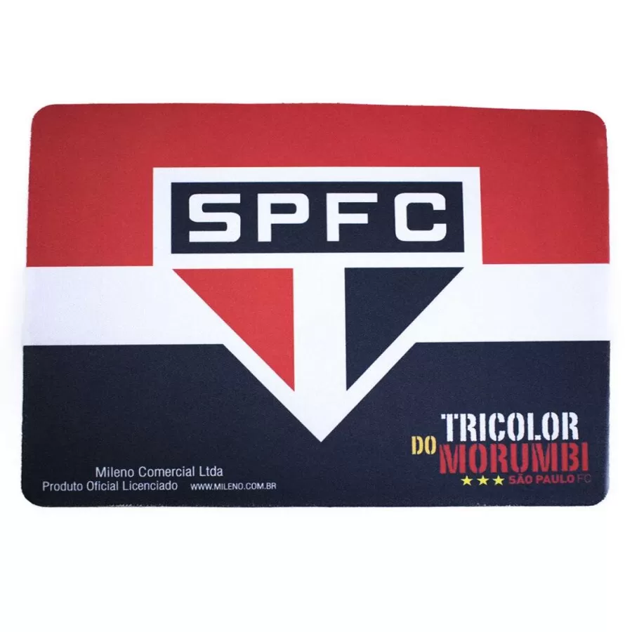 MOUSE PAD SPFC  Vermelho branco e preto