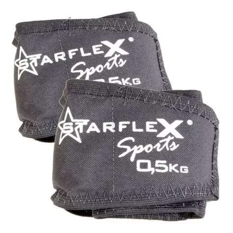 PESO DE PERNA 0,5 KG PAR STARFLEX  Preto