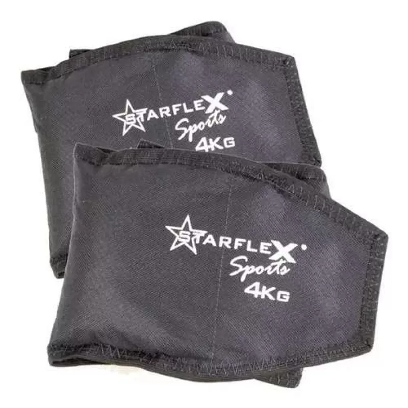 PESO DE PERNA 4KG PAR STARFLEX - Preto