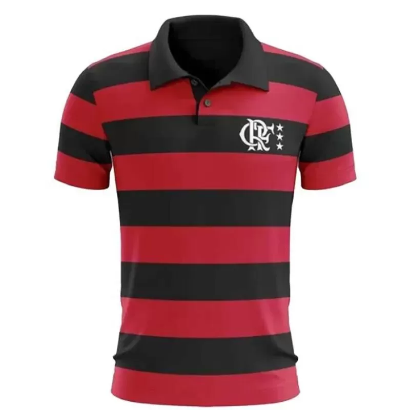 POLO FLAMENGO CONTROL BRAZILINE - Vermelho preto e branco