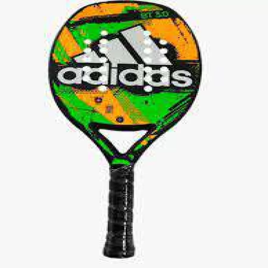 RAQUETE DE BEACH TENNIS ADIDAS BT 3.0  Preto laranja e verde