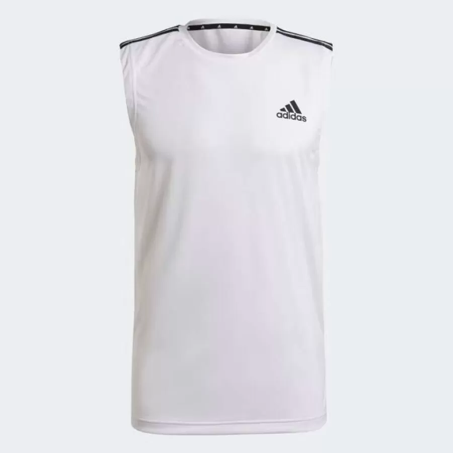 REGATA ADIDAS ESPORTIVA AEROREADY DESIGNED TO MOVE 3STRIPES  Branco