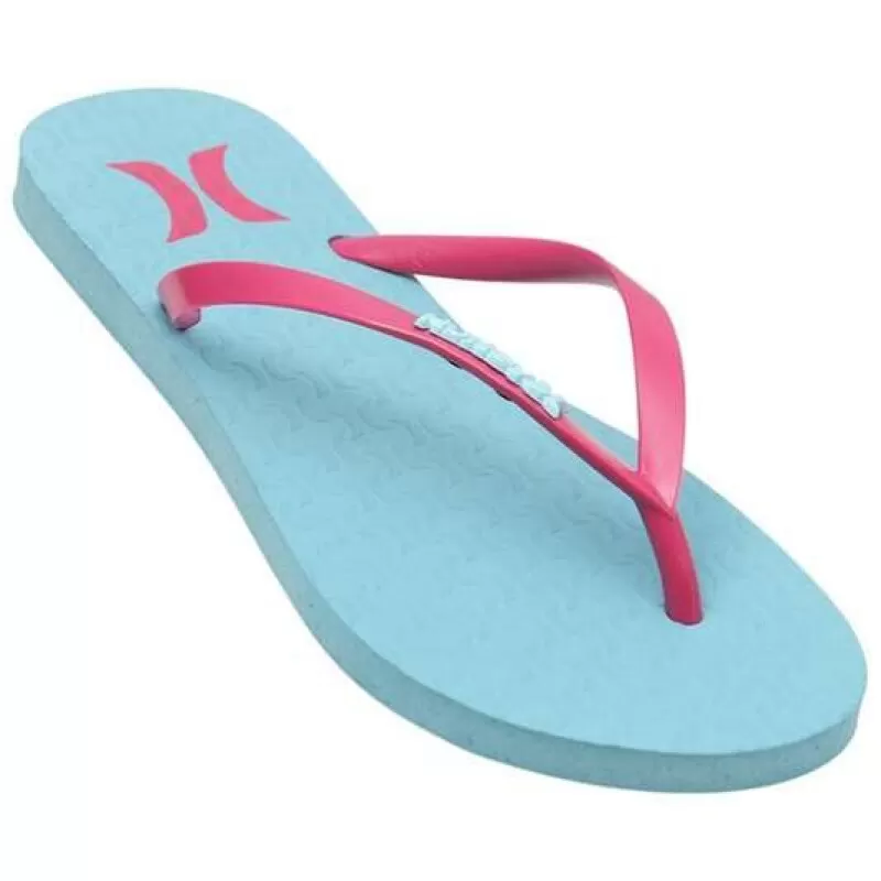 SANDALIA HURLEY ICON - Azul/pink