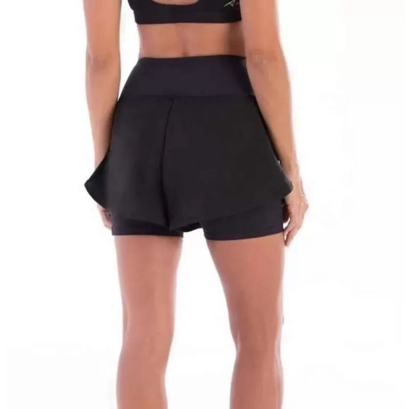 SHORT COM BERMUDA ESSENTIAL RUN LOPE - Preto