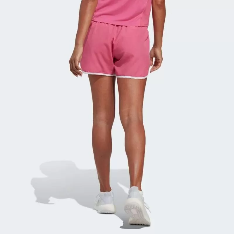 SHORTS CORRIDA MARATHON 20 - Rosa e branco