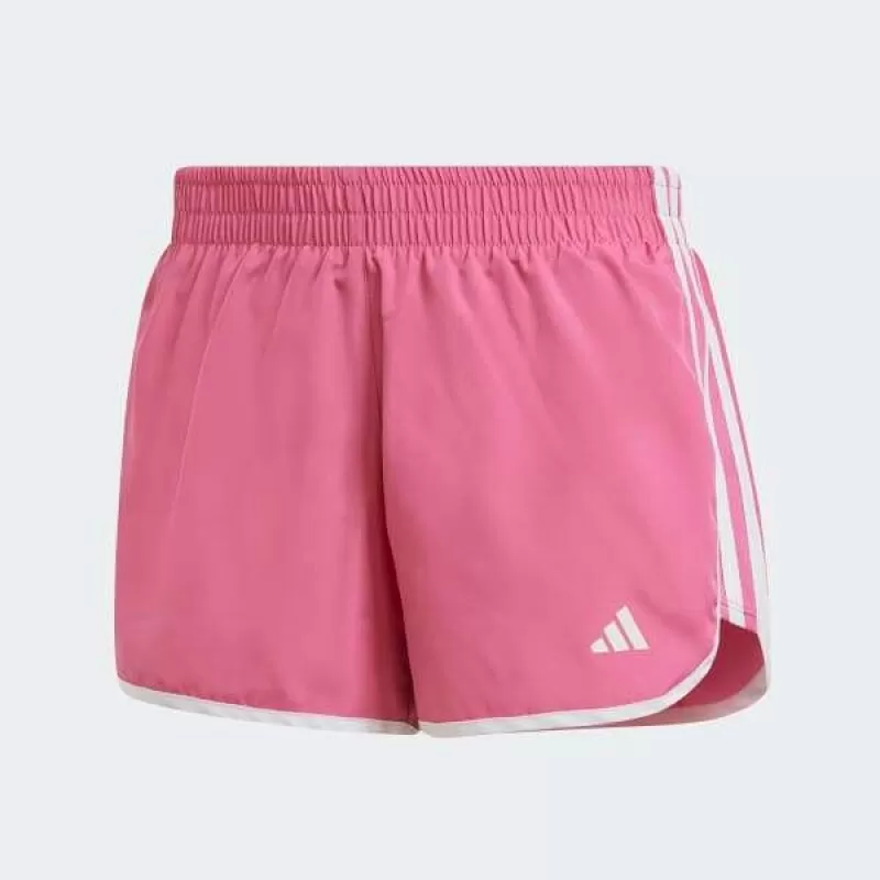 SHORTS CORRIDA MARATHON 20 - Rosa e branco