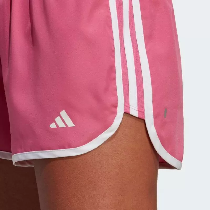 SHORTS CORRIDA MARATHON 20 - Rosa e branco