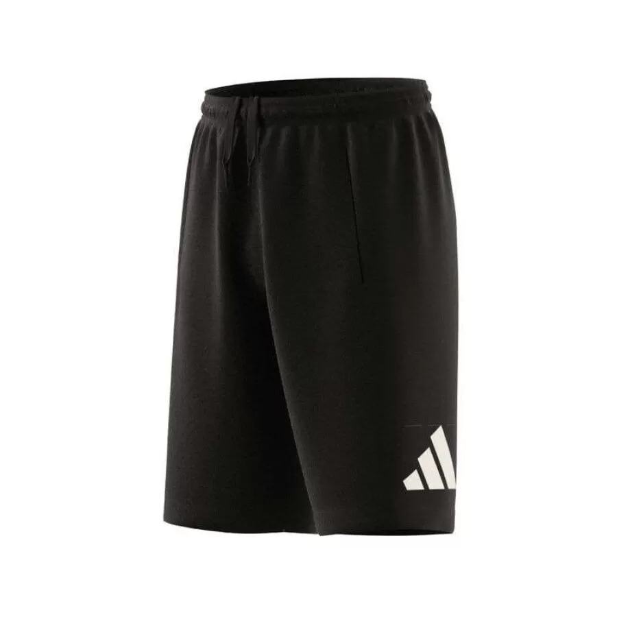 SHORTS DE TREINO LOGO AEROREADY INFANTIL  Preto e branco