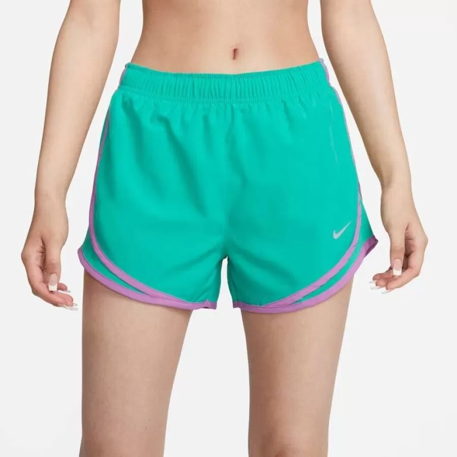 SHORTS NIKE TEMPO  Verde e lilas