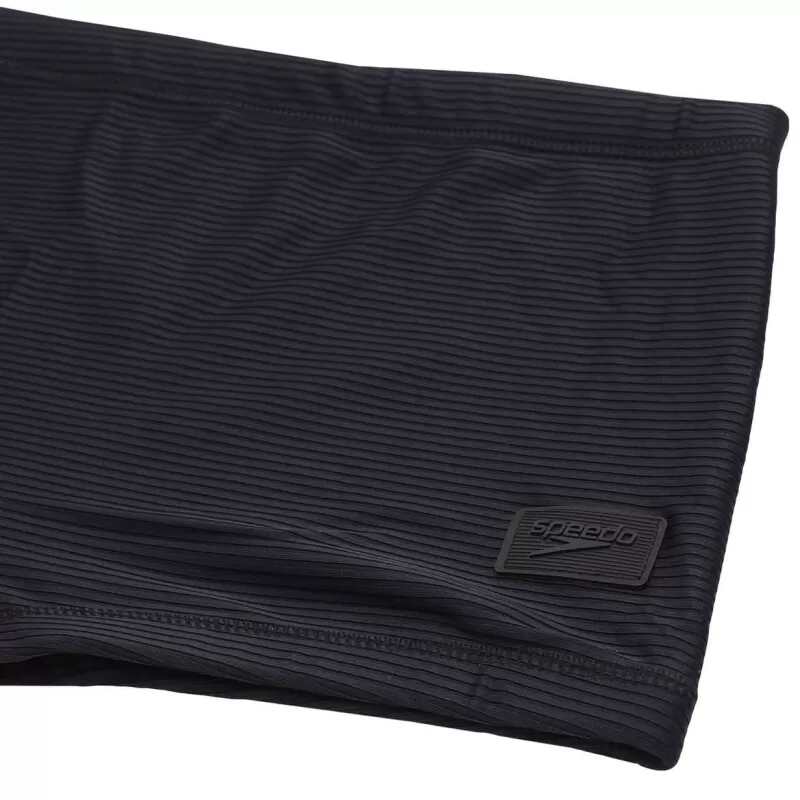 SUNGA BOXER CANELADA - Preto