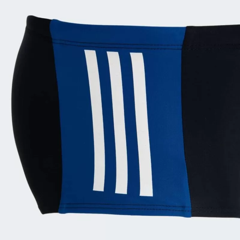 SUNGA COLOURBLOCK 3-STRIPES - Preto e azul