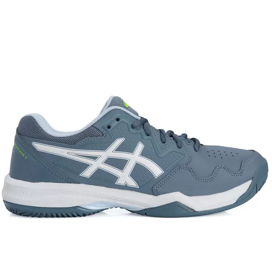 TENIS ASICS GEL DEDICATE 7 CLAY M  Azul e branco