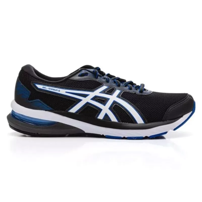 TENIS ASICS GEL-SHOGUN 5 - Preto azul e branco