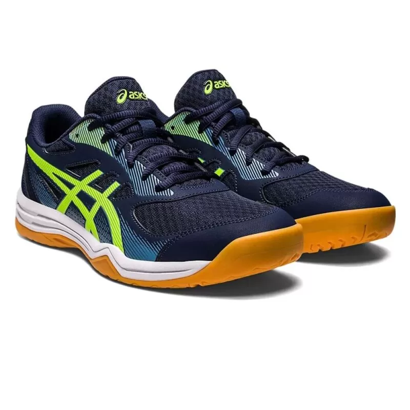 TENIS ASICS UPCOURT 5 - Azul marinho e verde