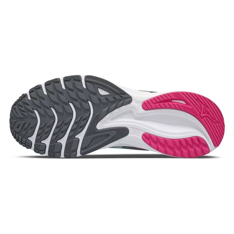 TENIS MIZUNO WAVE EAGLE CHUPIN FEMININO - Chumbo e rosa