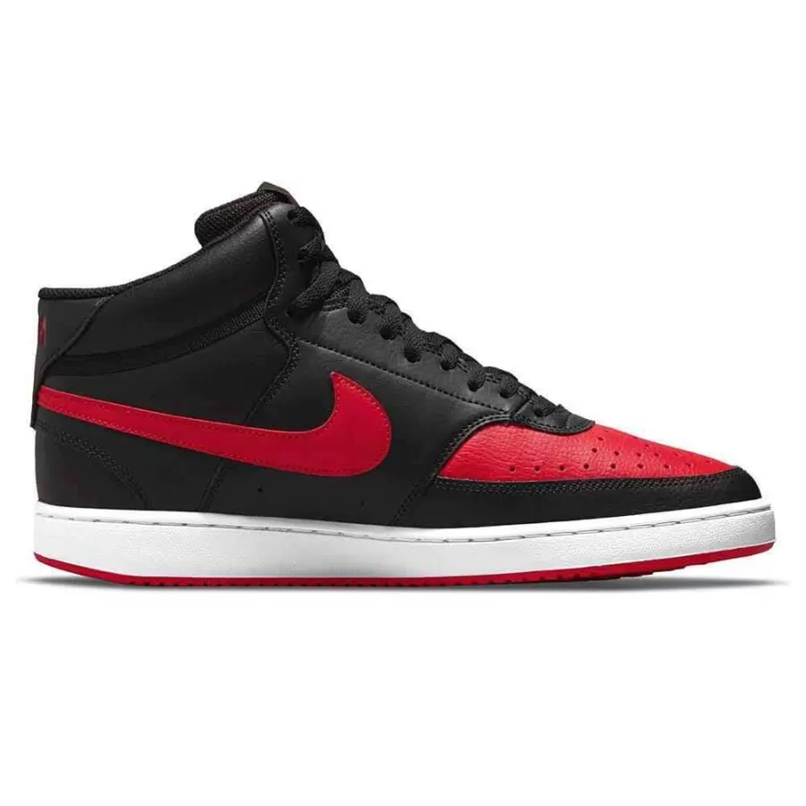 TENIS NIKE COURT VISION MID MASCULINO  Preto vermelho e branco