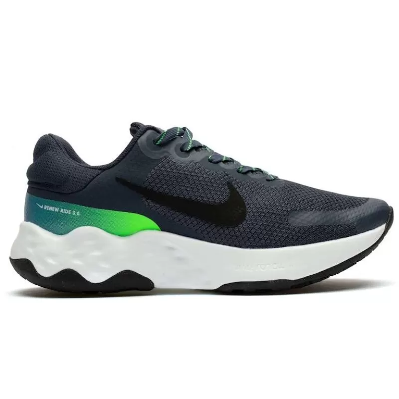 TÊNIS NIKE RENEW RIDE 3 - Azul marinho e verde